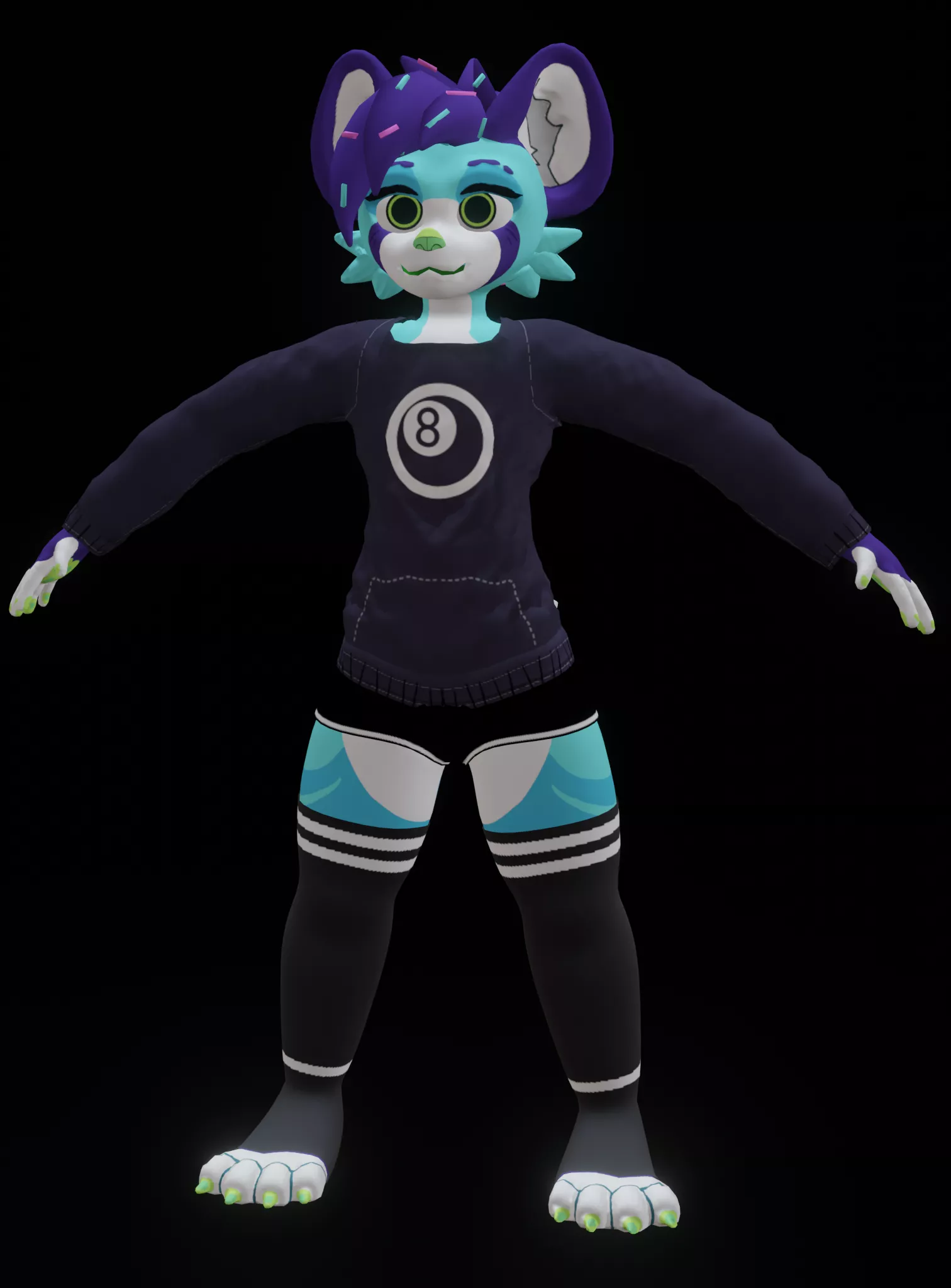Eight model for VRchat I made. From scratch ofcourse. Character by Dont_Jinxit