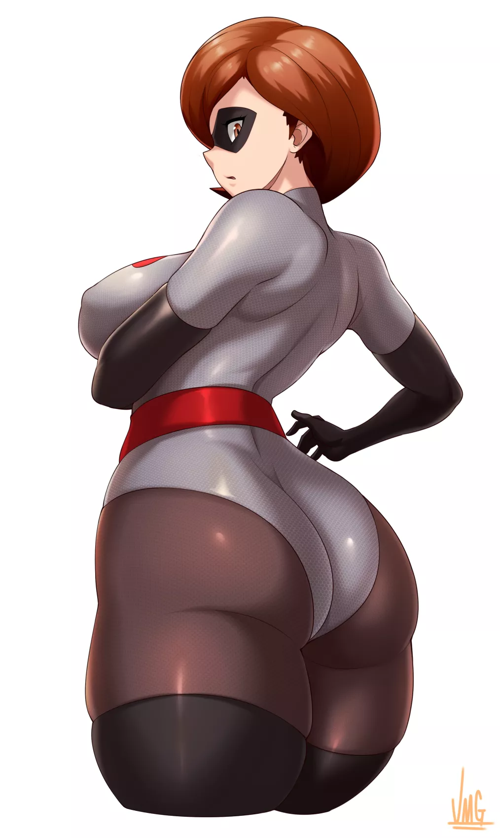 Elastigirl Not Used To The Proportions Of Her Suit Yet (JMG) [The Incredibles]