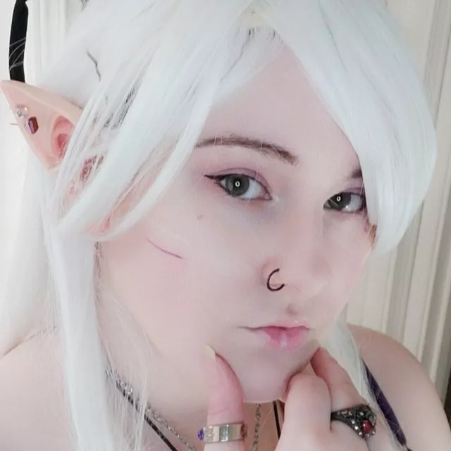 Elf makeup 🖤💜🤍