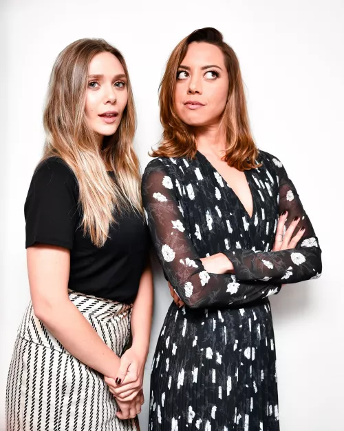 Elizabeth Olsen and Aubrey Plaza