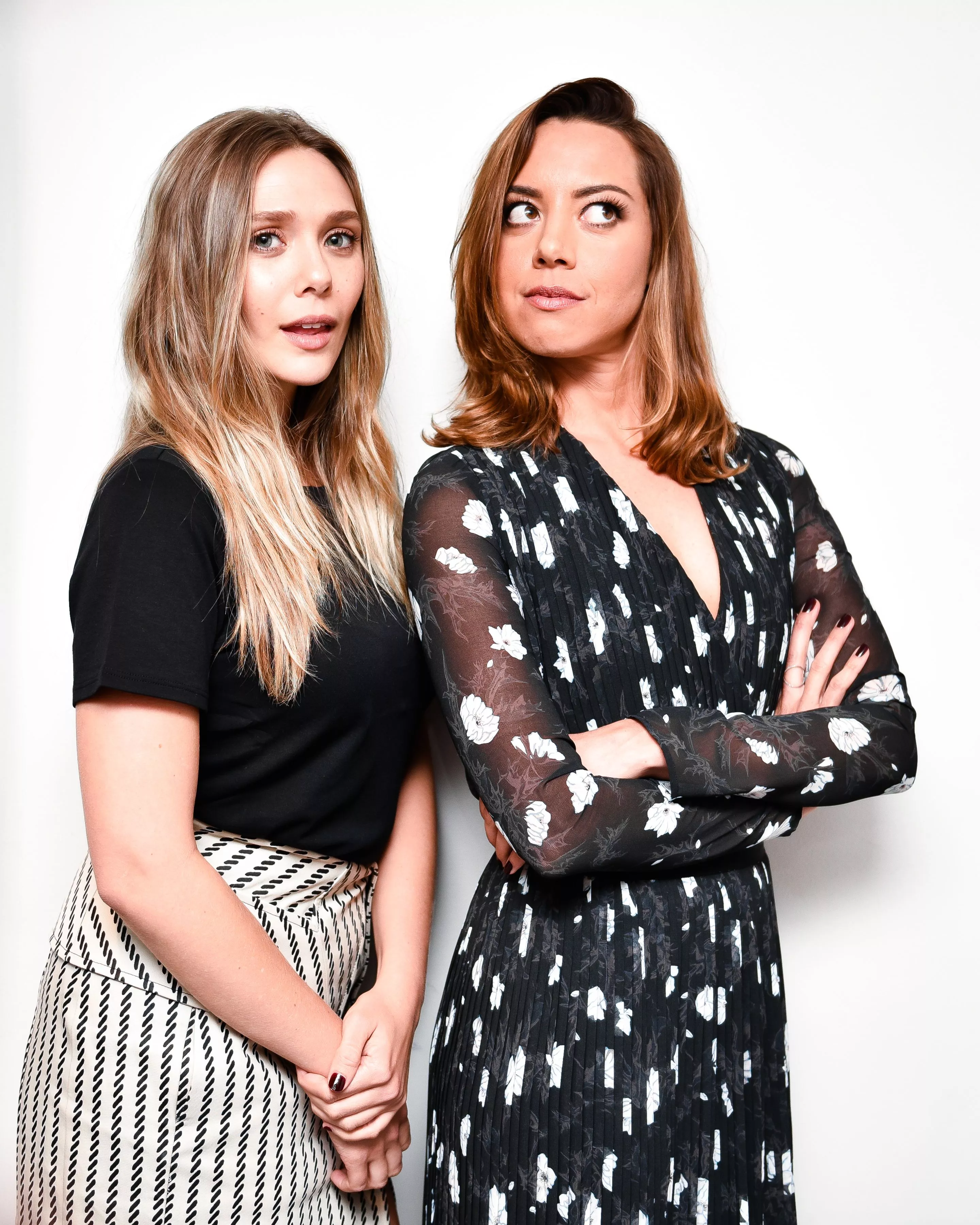 Elizabeth Olsen and Aubrey Plaza