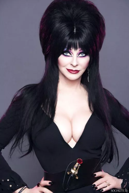 Elvira Keeping It Spooky and Stacked