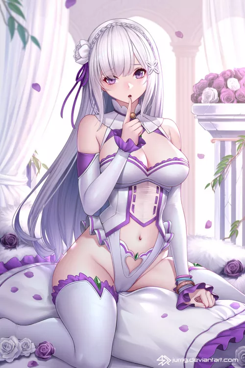 Emilia Cute And Lewd Leotard (Jurrig ) [Re:Zero]