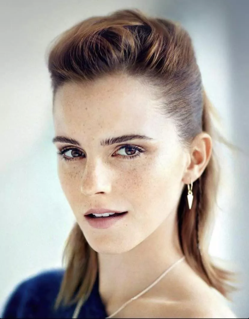 Emma Watson is happy to see you jerking your cock to her
