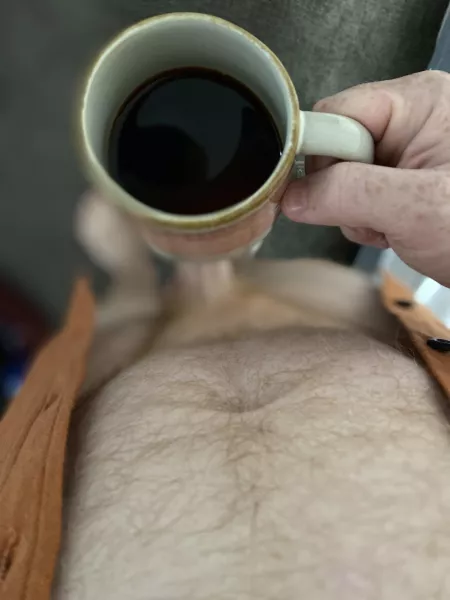 enjoying a damn fine cup of coffee, Dale Cooper approved: