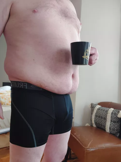 Enjoying my morning cup of coffee