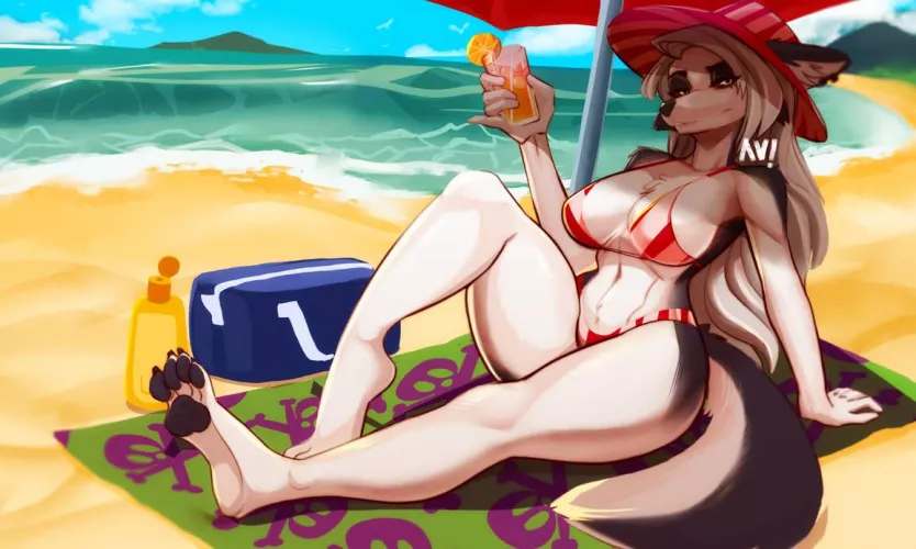 🐺 enjoying the 🌞 [F] (AfyIllustration)