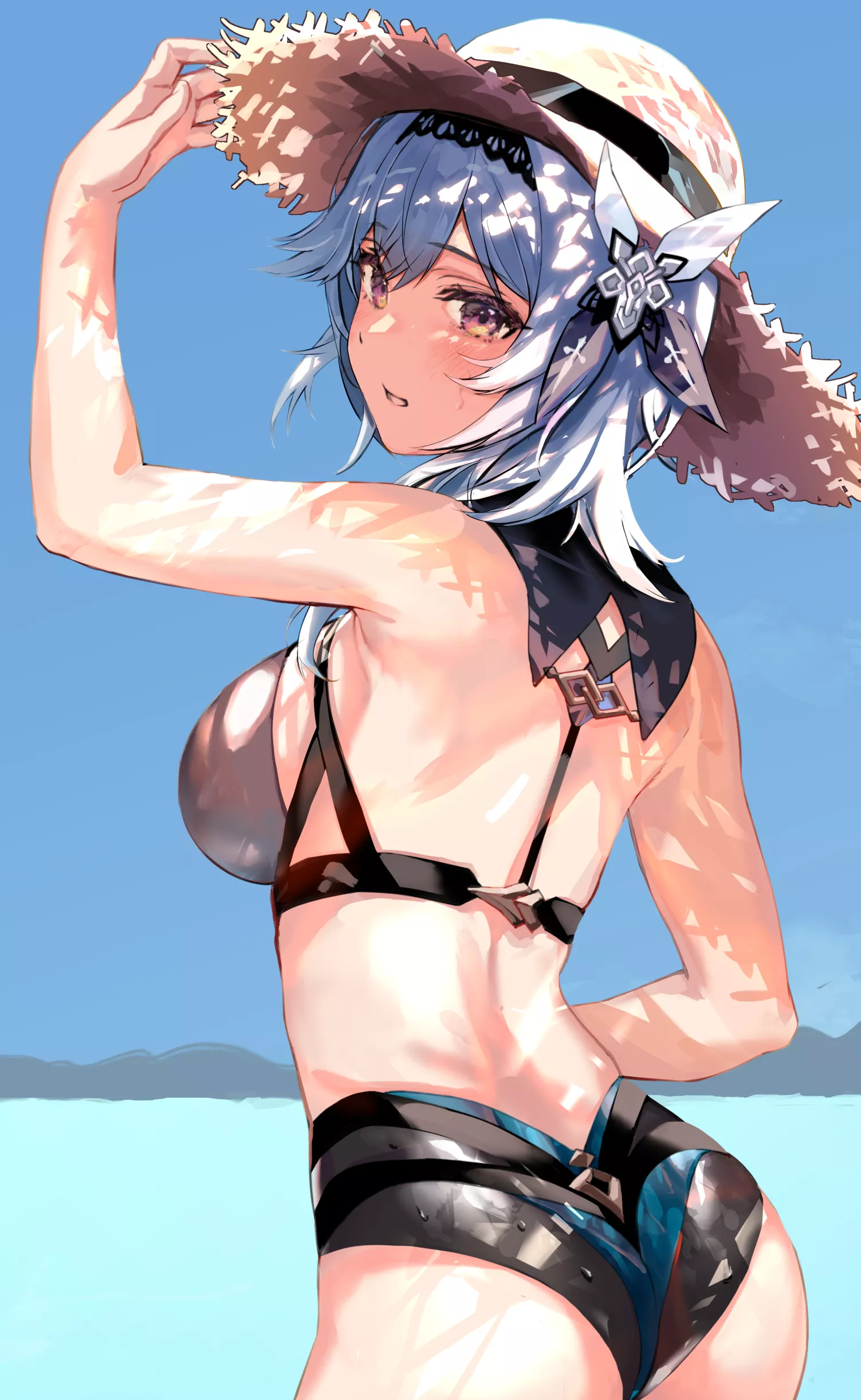 Eula at the Beach [Genshin Impact]