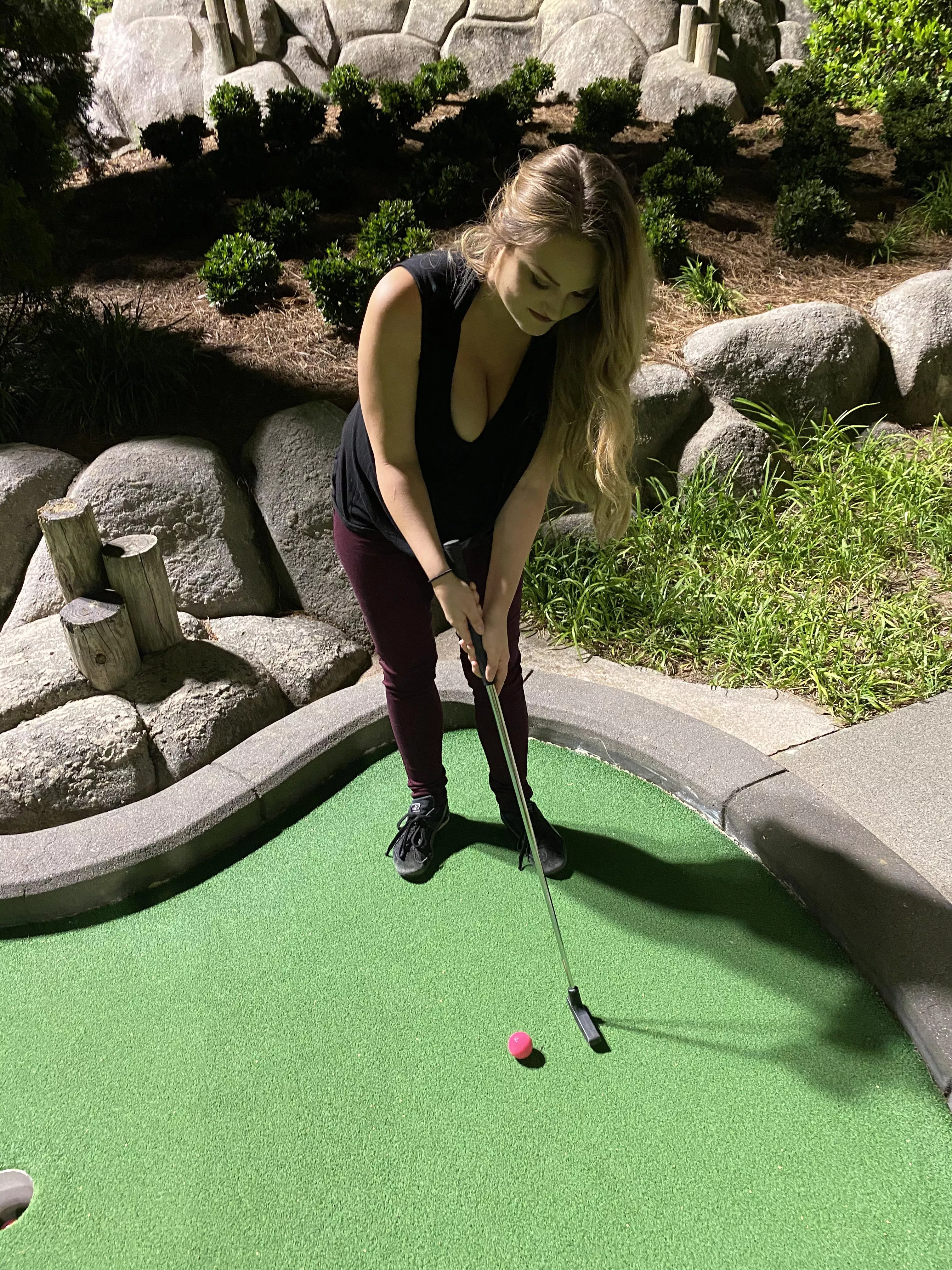Even mini golfing I’m a slut 🤷‍♀️