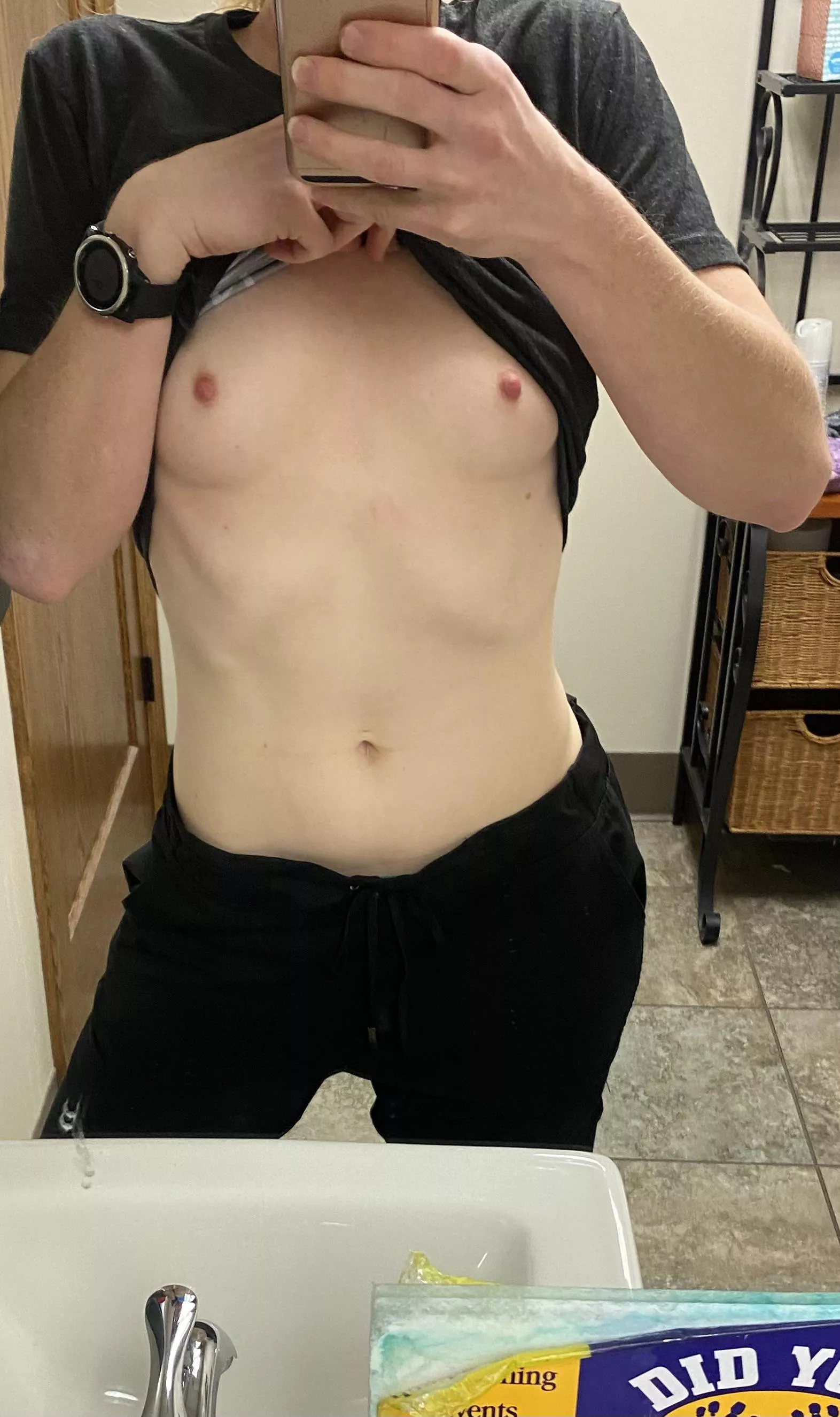 Even though they are super comfortable, I’d let you take of(f) my scrub pants ;) Even though they are super comfortable, I’d let you take of(f) my scrub pants ;)