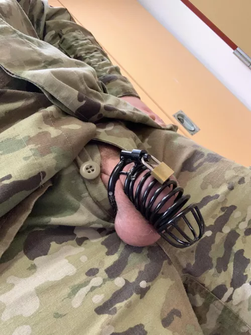 Excited to give chastity a try. My cage is definitely too big but I’m gonna wear it for a few days to see if I like it enough to order another one and continue chastity.