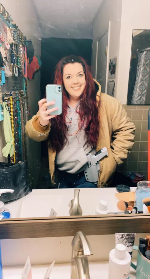 Excuse the dirty mirror. Rockin my canik signature series!