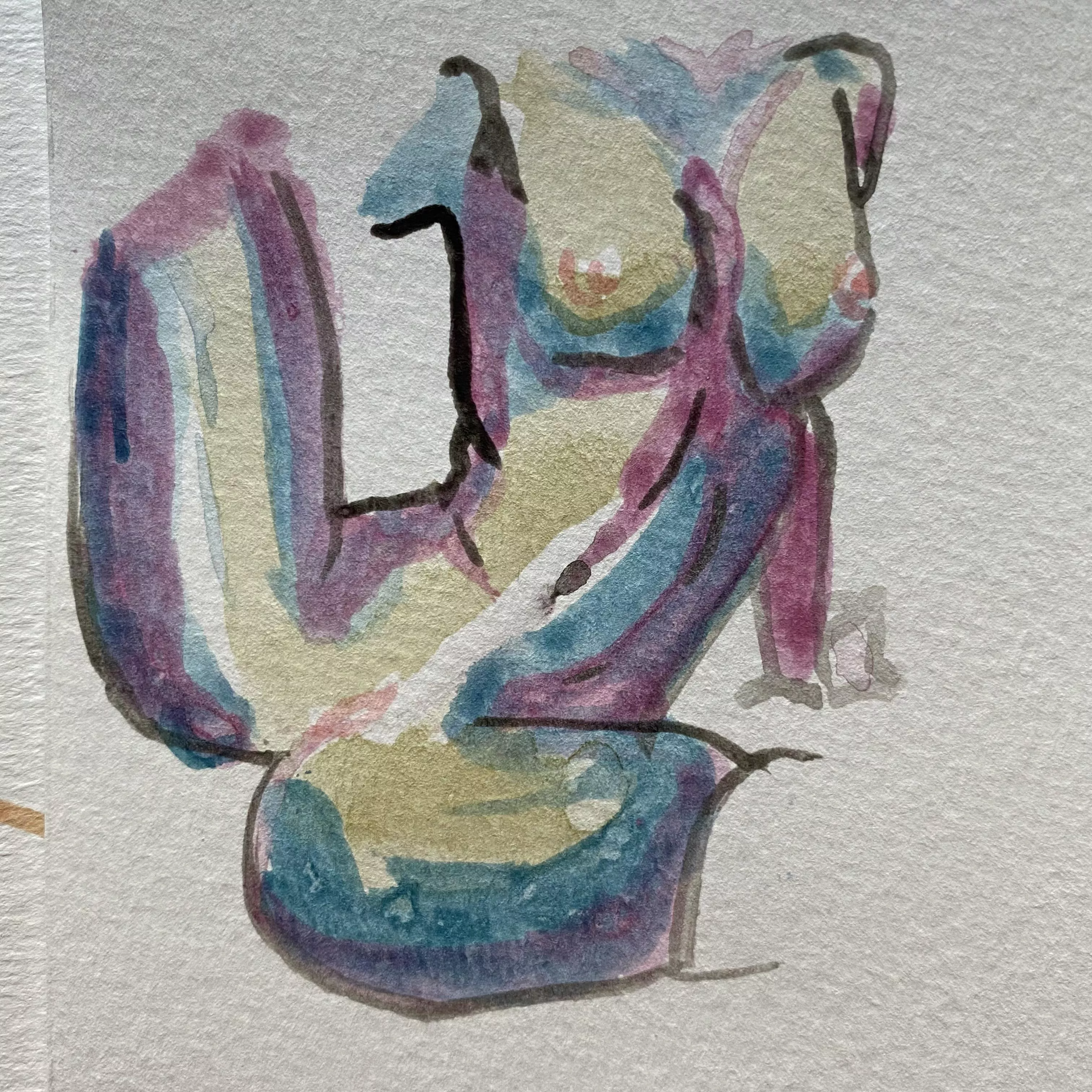 Experimenting with more vibrant colors, art by me