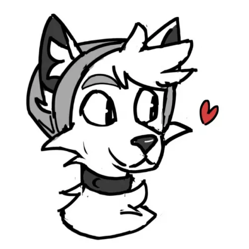 Extra fluffy wolf boyfriend. Name's Luve.