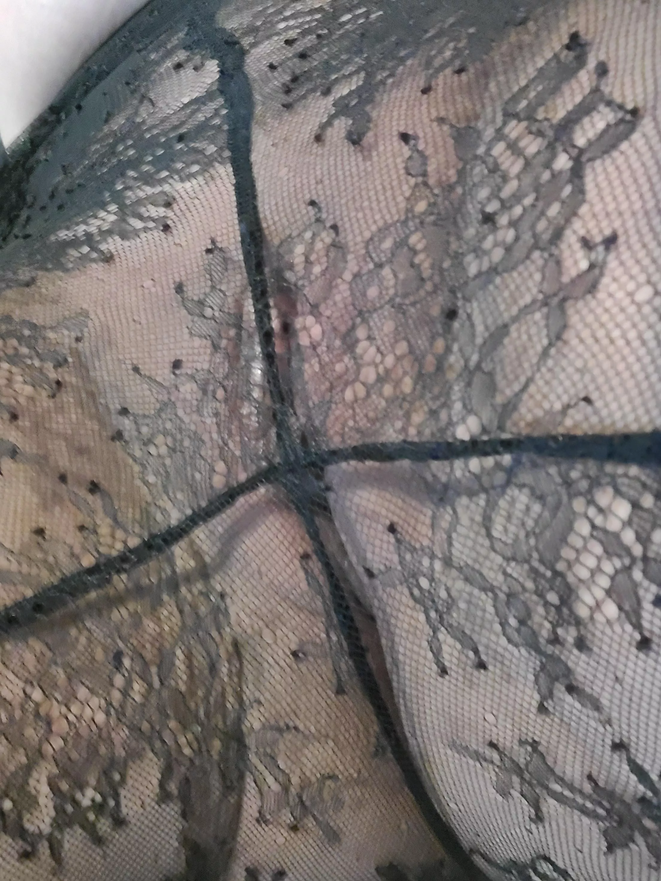 (F) a little peek through my lace pants (F) a little peek through my lace pants
