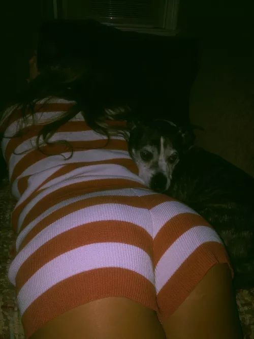 [F] Candy cane Christmas PJs.