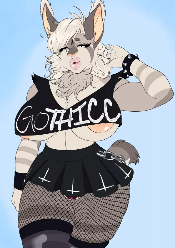 [F] Hey sexy! A bimbo, art by me, OC´s client (GaboComics)