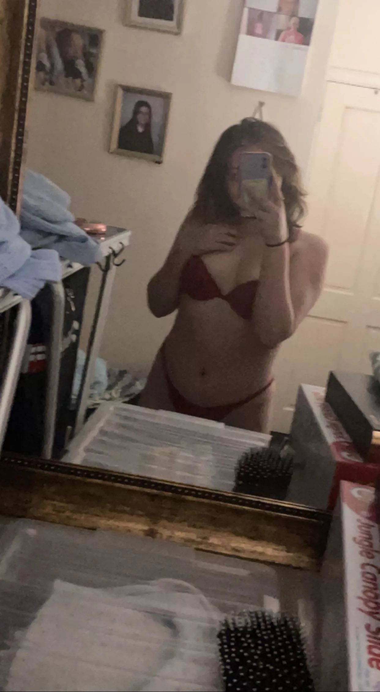 (F) not nude but it’s my first time🙈 what do you guys think