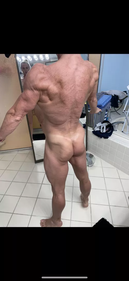 (F) Post work out we worked on our posing look in tight
