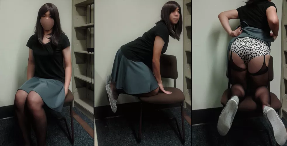 [F] When the shy girl working in a corner of the library is hiding some wild lingerie under her plain clothes :)