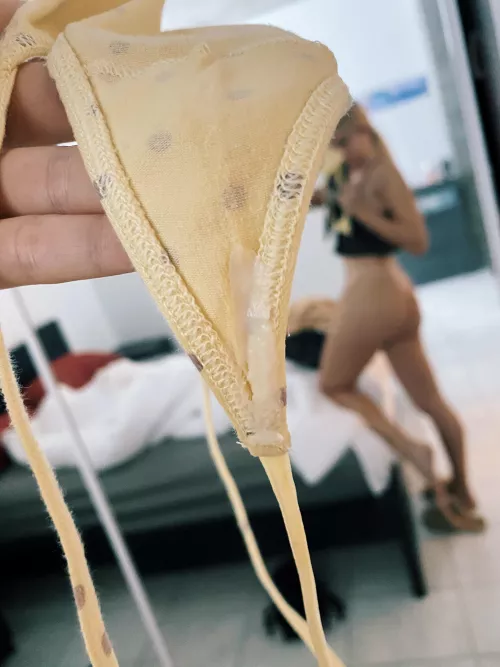 [f19][OC] Do you want to fuck me with those creamy panties on 😈