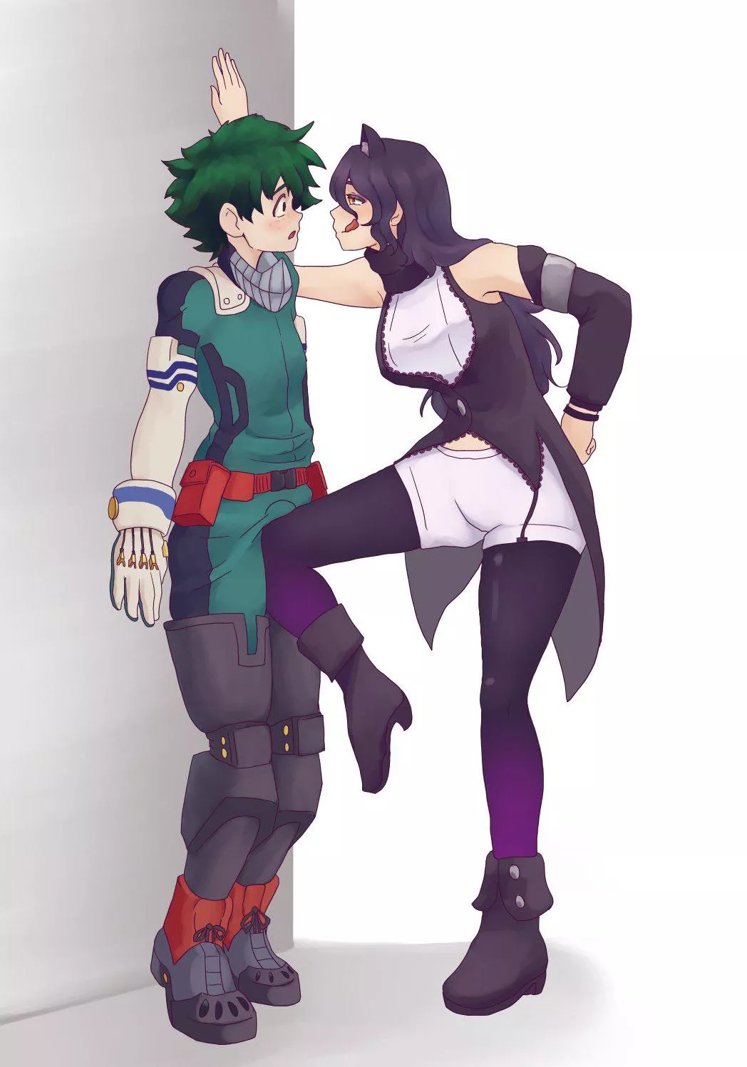 Fan girl Ara Ara’s an anime boi! (By: @ReqqlesArt)