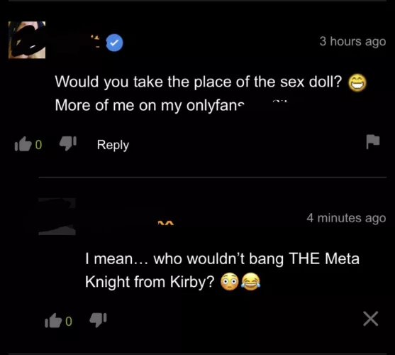 Fap2It actually does sound exactly like Meta Knight from Kirby Right Back At Ya I can’t y’all-