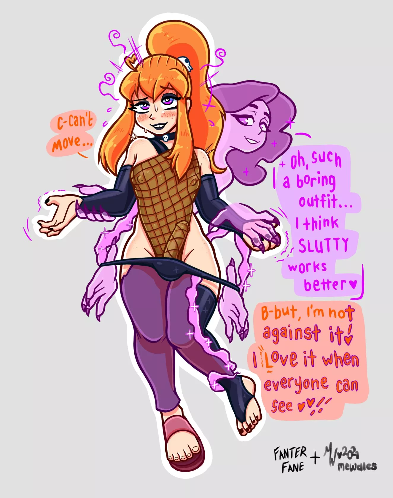 Fayne On Exhibit by FanterFane and Mewdles (Possession, Feminization)