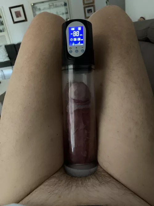 Feel good , with ring in cockhead