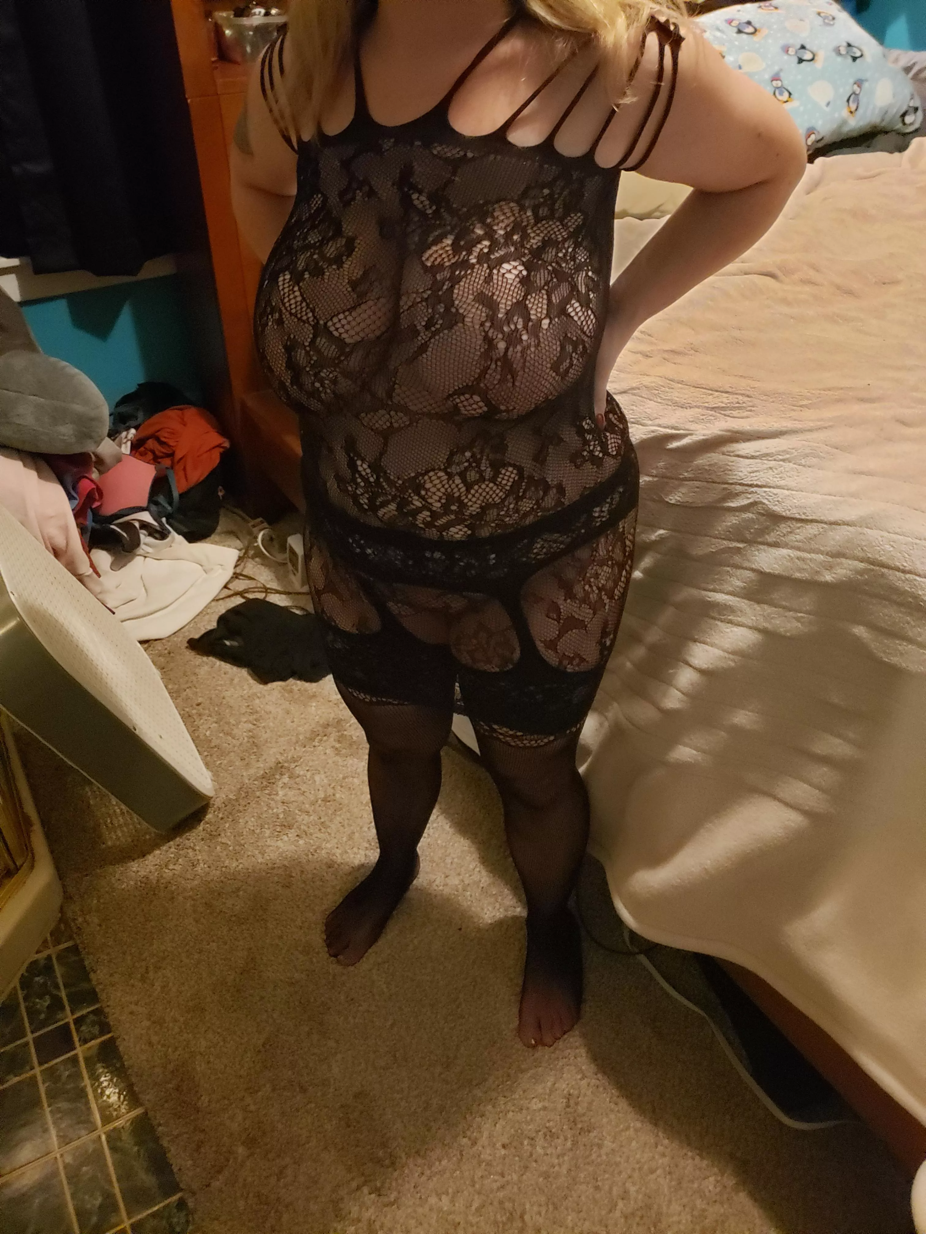 Feelin' naughty in this black outfit! 😊😛