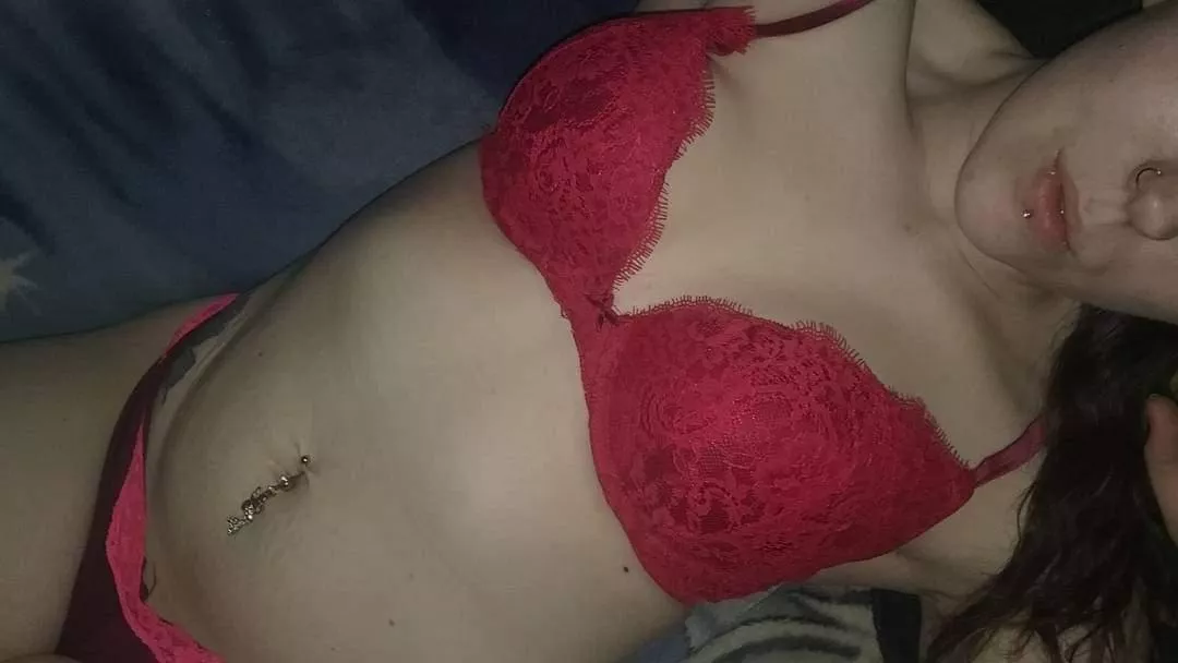 Feeling cute. pierced button.