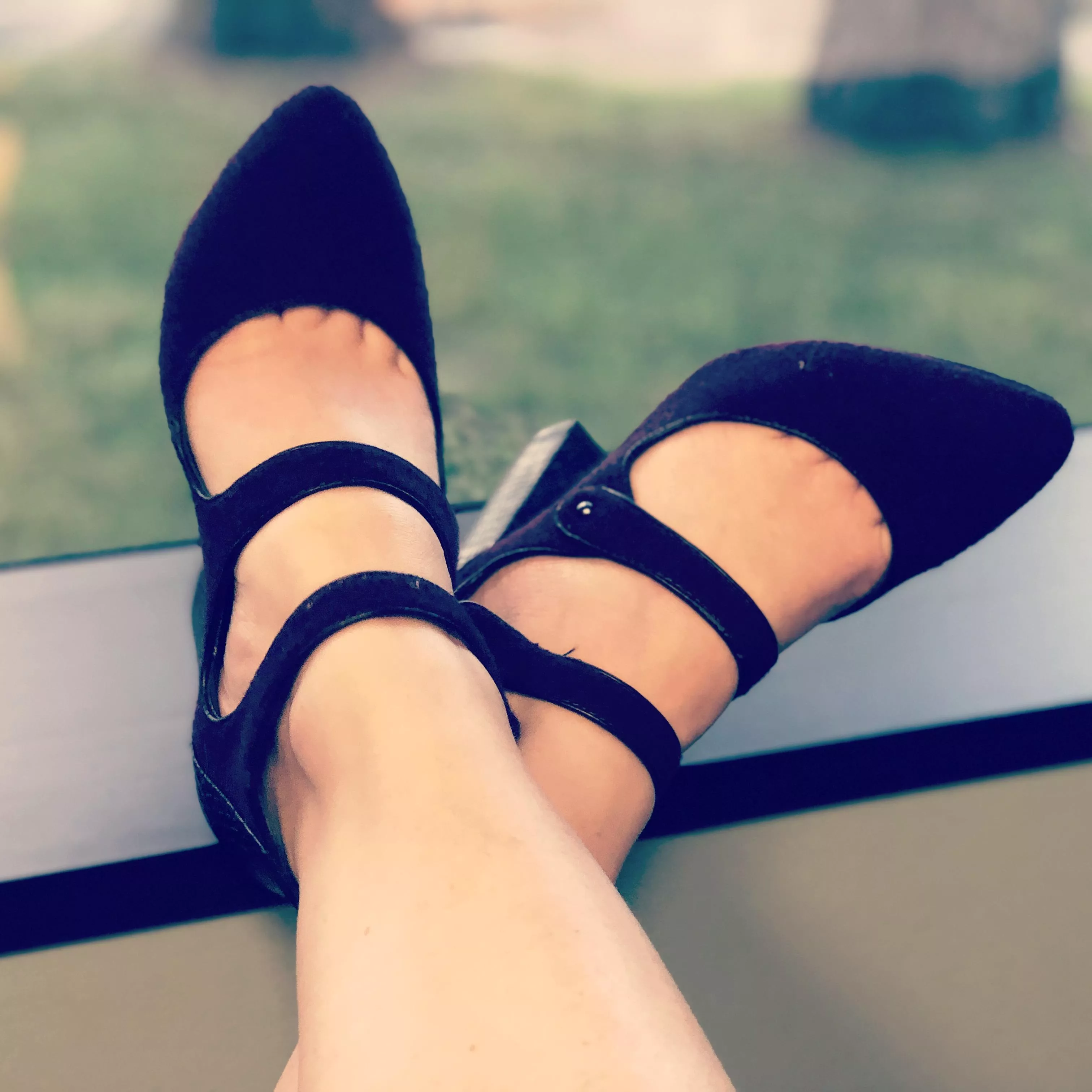 Feeling my heels today on this FeetUpFriday! (Let's make FUF a thing!)