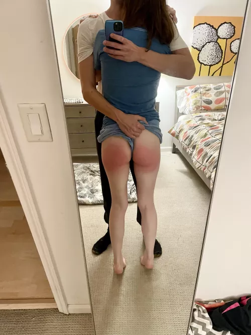 Feeling so safe and loved in his arms afterwards. And sore 🤕 but it reminds me to be better and make him proud.