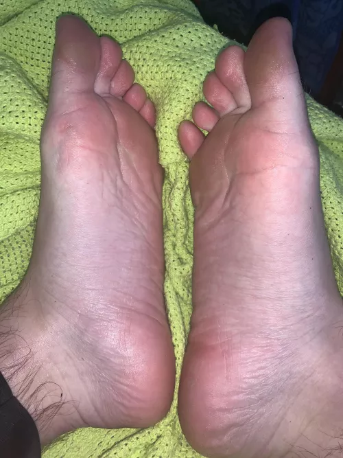 Feet are tired after a long days work