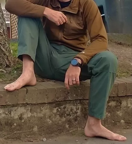 Feet on the farm.