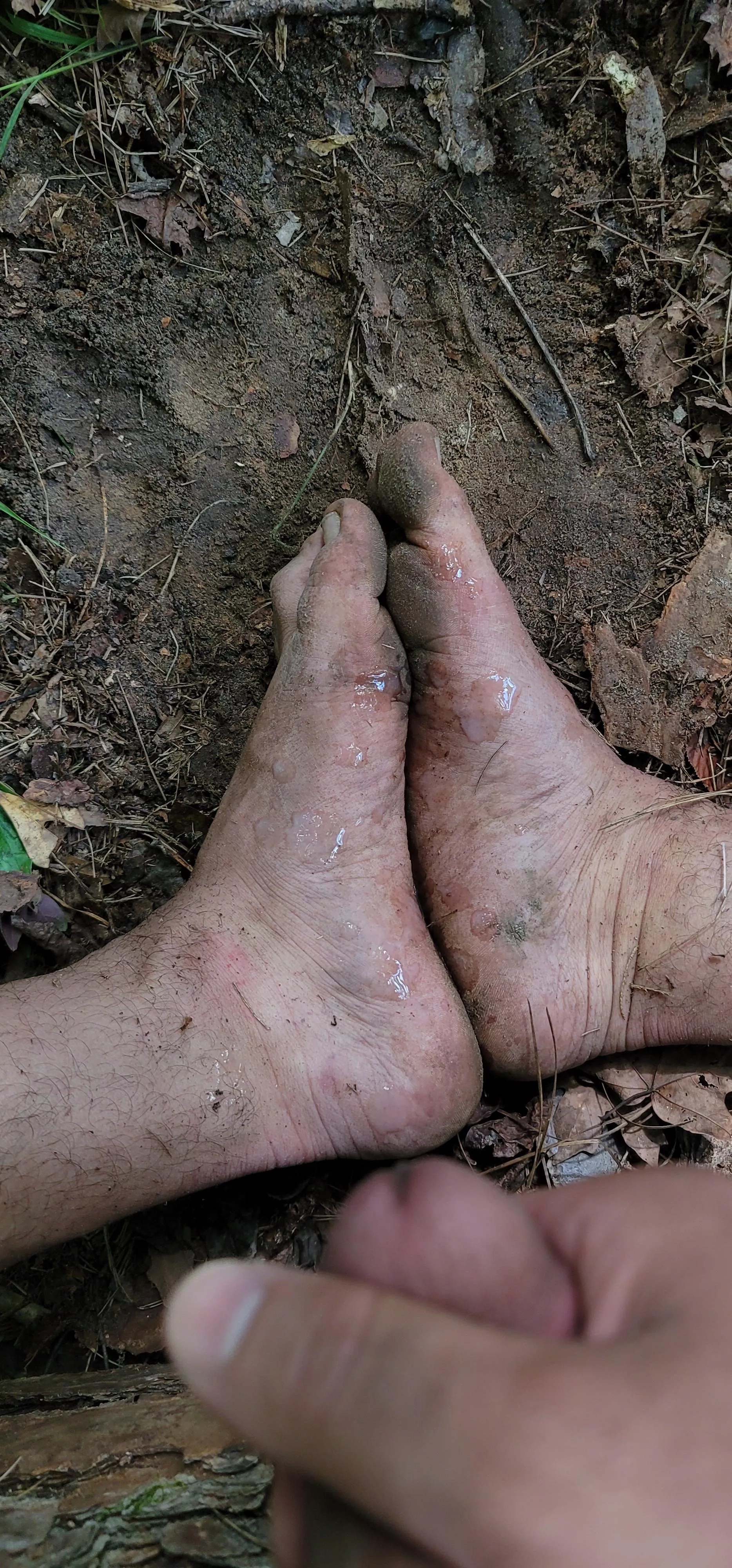 Felt a little frisky while hiking barefoot