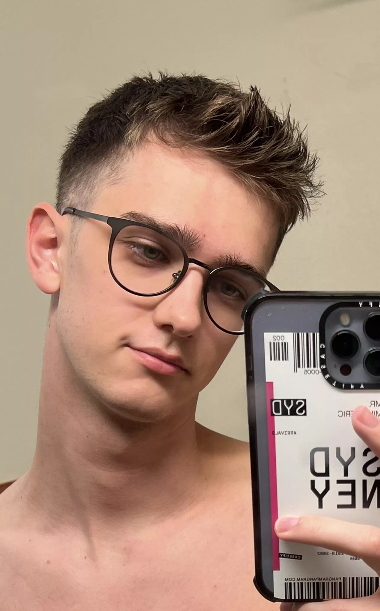 Felt cute after haircut and shaving 😊