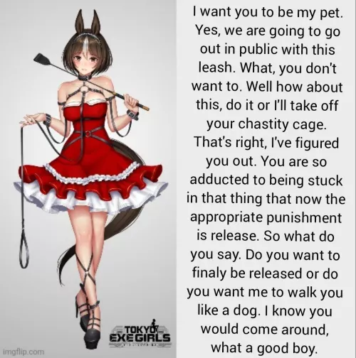 [femdom][chastity][petplay][public petplay][fake ears] [broken]