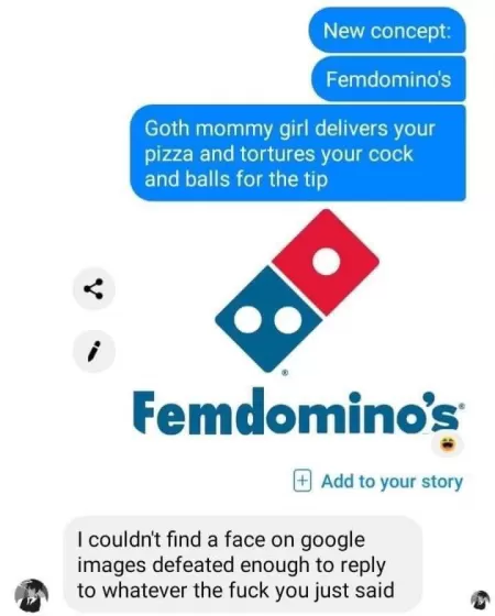 Femdominoโs. Now taking applications ๐