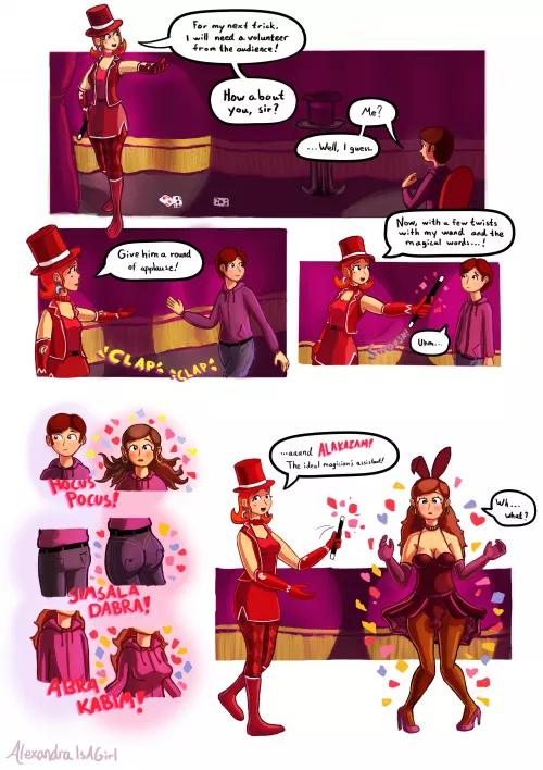 Feminized Into a Magician’s Assistant [MTF/TGTF] by AlexandraIsAGirl