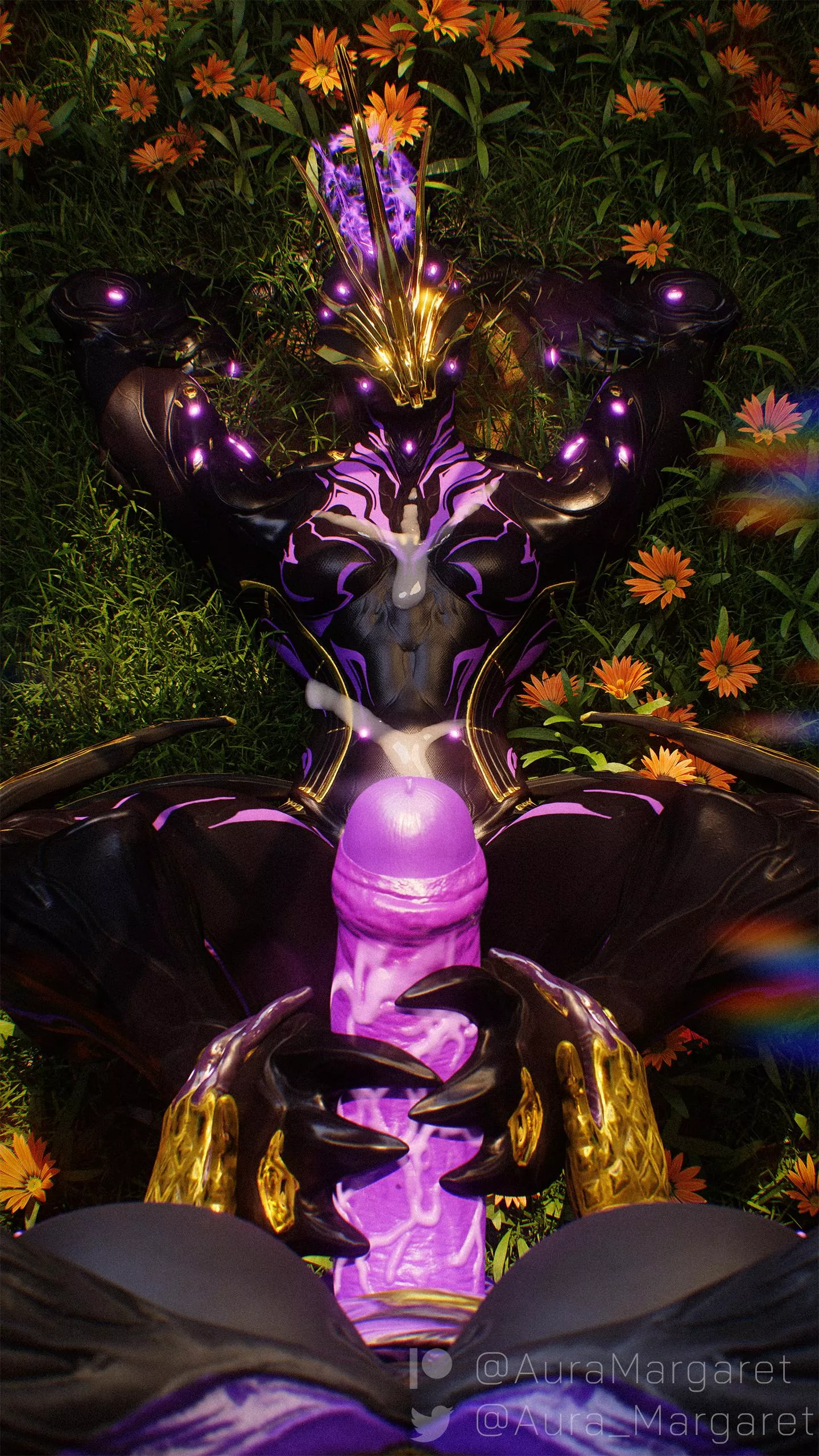 (Fetish warning) [Ember Prime] showing off her... extraordinary footwork.