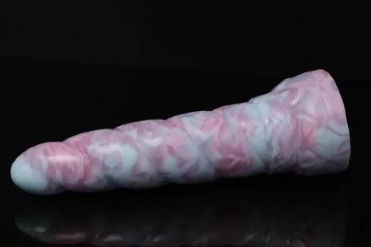 Finally got a named con pastel vulpine toy! Small/medium firmness. I’ll have to work up to it but I’m glad I could finally get one 💜
