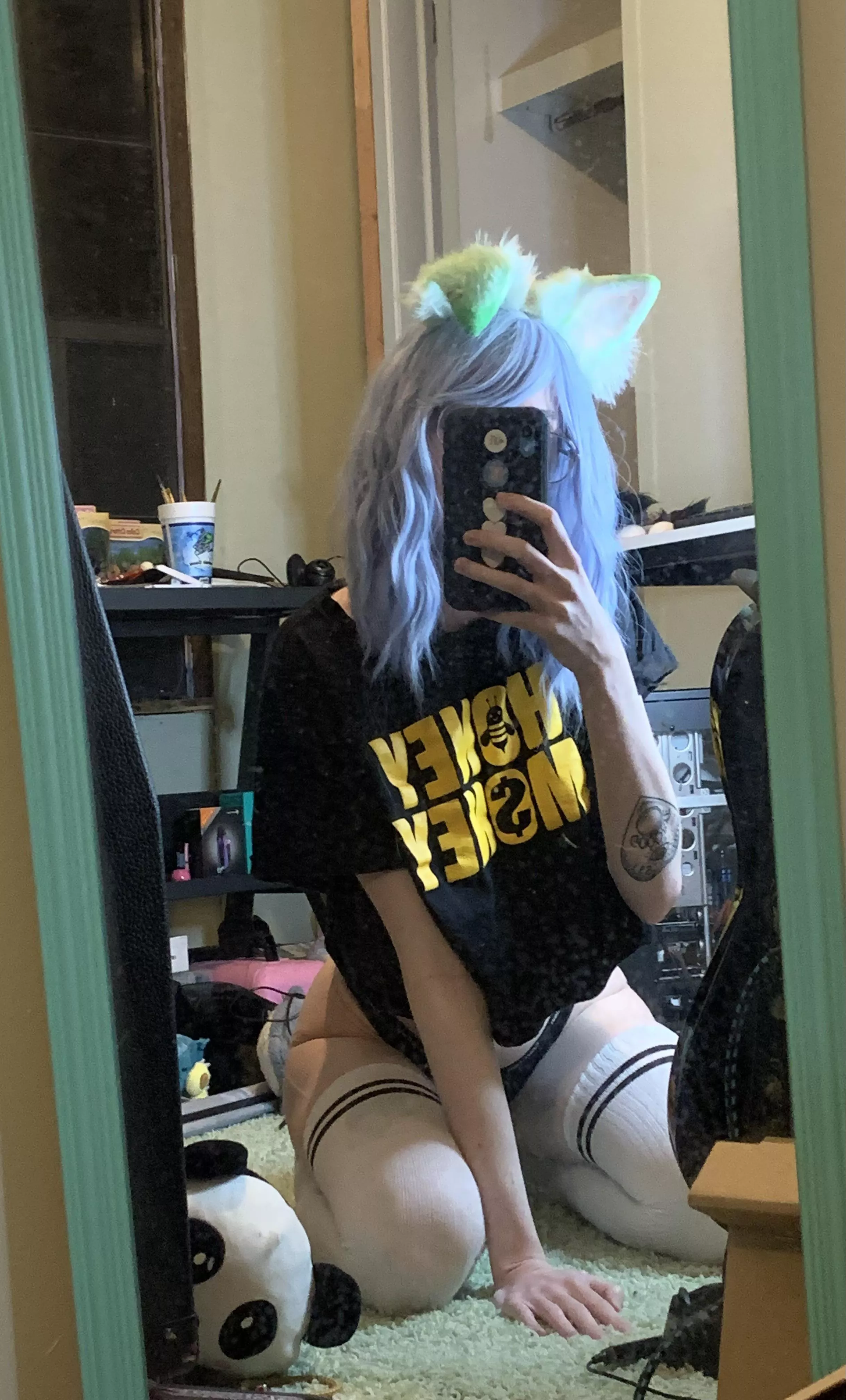 Finally got to do a cute puppy look again💚