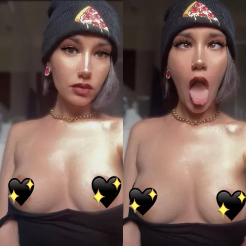 First Ahegao of the year🍕hi there :)