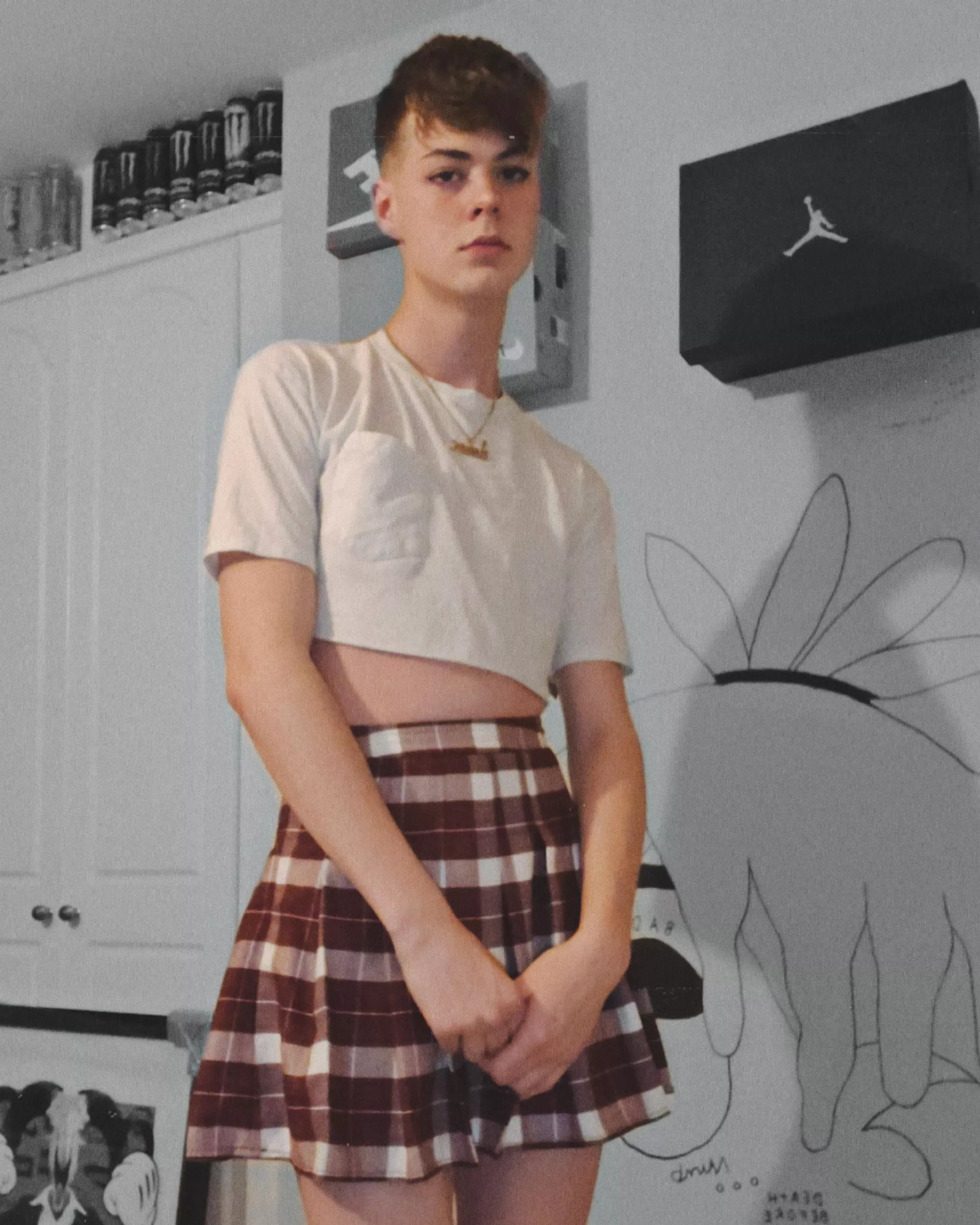 First ever look with makeup and my first time doing eyeliner. How did I do?