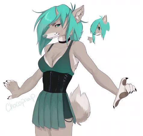first furry i've drawn in years!! it sure has been a while [OC]