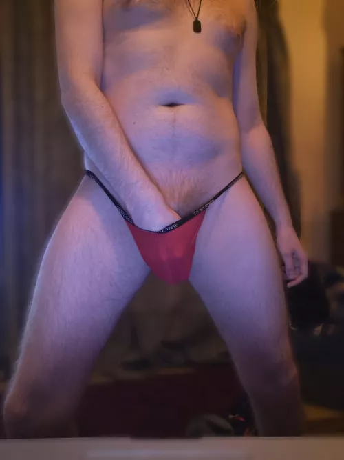 First Post, always feel horny wearing a thong.