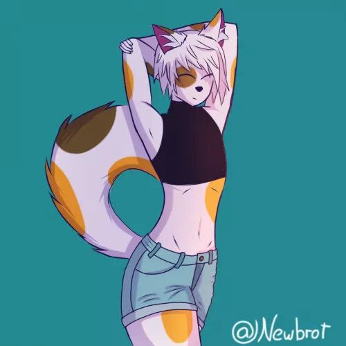 First time drawing this pose but I did it anyway 😻😸