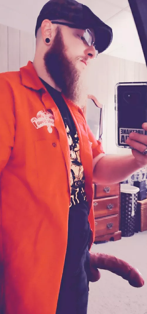 First time I've done the beard with an actual boner. Lol