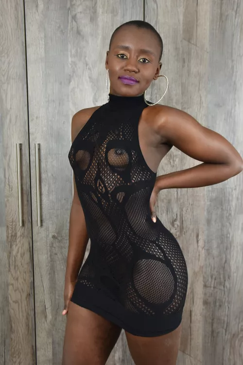 Fishnet dress